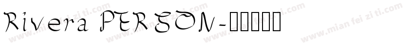 Rivera PERSON字体转换